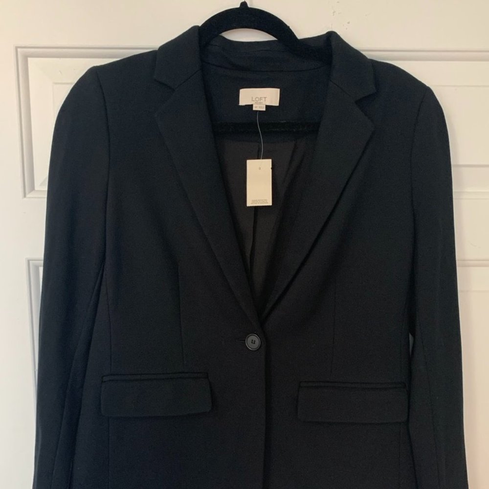 NWT LOFT Black Blazer Size 6 Petite